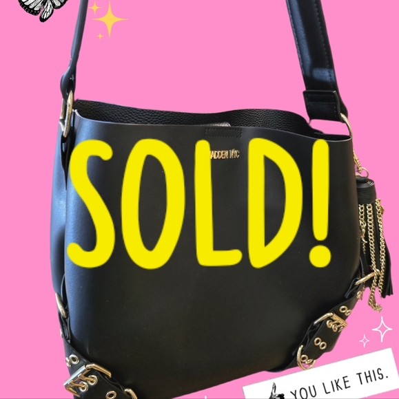NWT Black Madden NYC Handbag - Picture 1 of 13